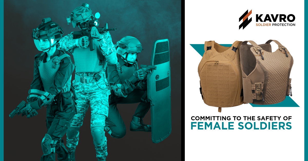 Female Ballistic vest designed specifically for women – Empowering women soldiers
