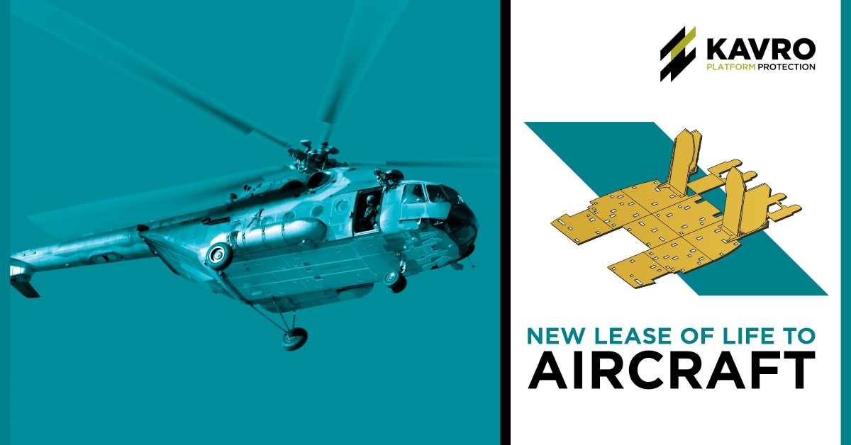 Giving new lease of life to aircraft and helicopters through lightweight armour