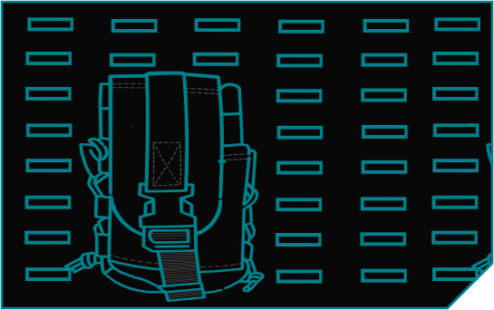 LASER CUT MOLLE SYSTEM WITH TACTICAL POUCHES